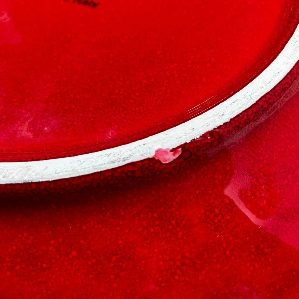 Umbriaverde Ceramiche Serving Bowl 12in Red Handmade Italy Large Centerpiece